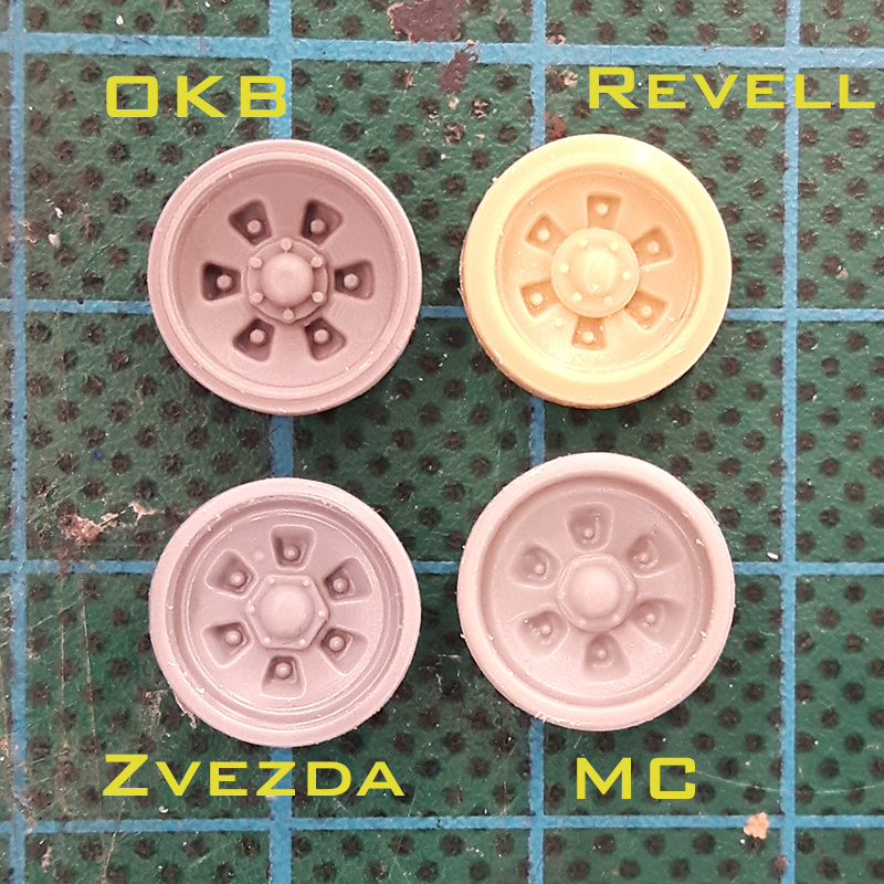 T72 and T90 wheels in 1/72 OKB Grigorov vs kit wheels Peter's
